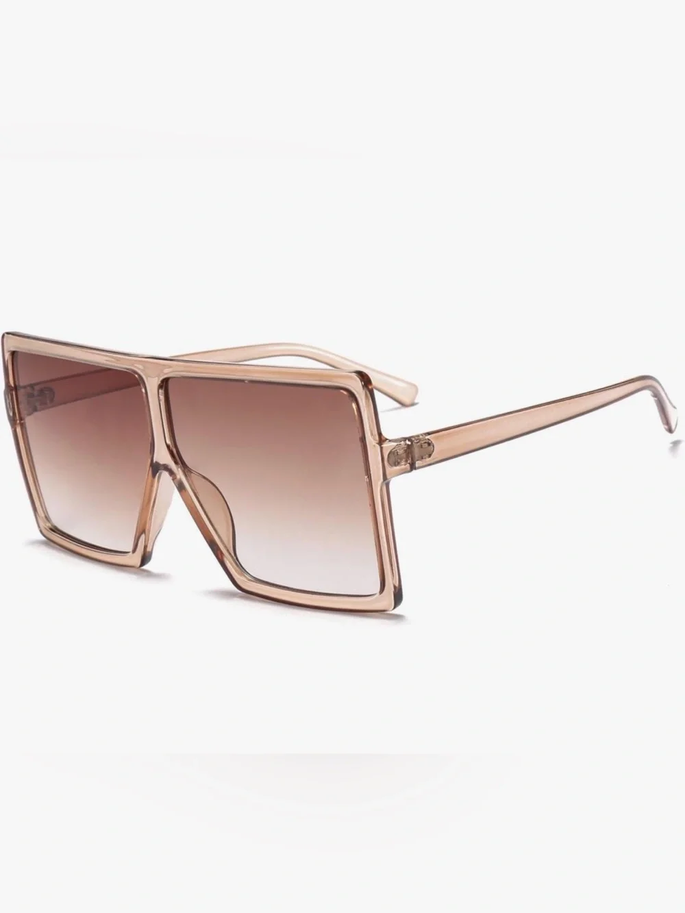 Dollger Oversized Square Shield Sunglasses Pink Gradient UV400 Unisex New